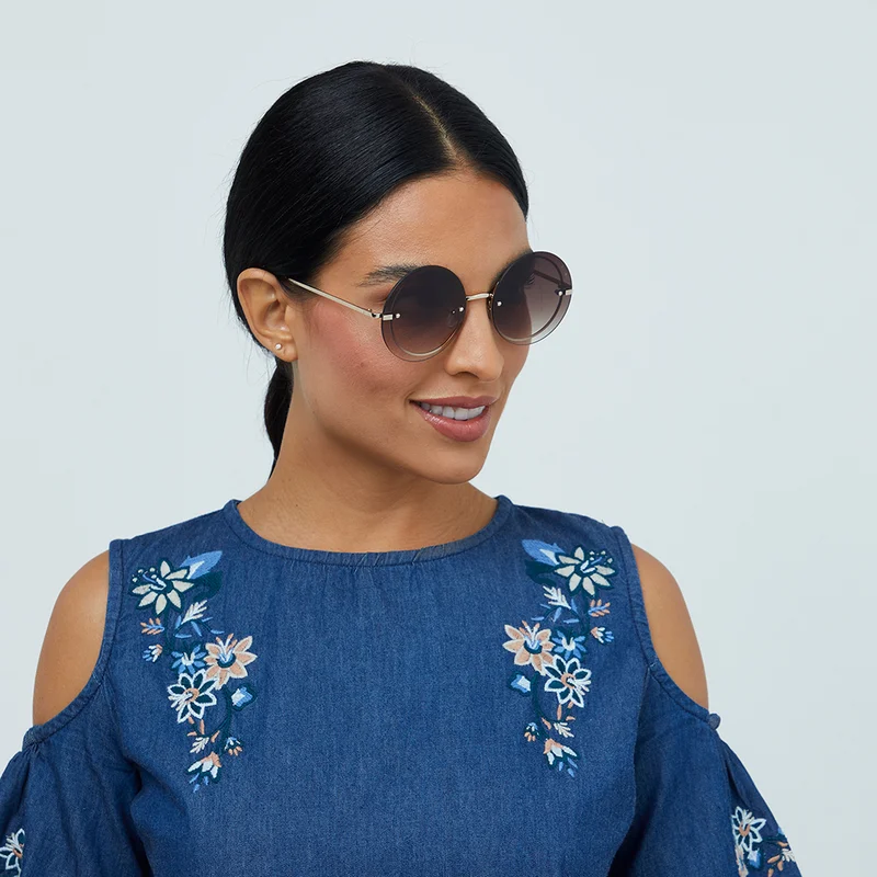 بلاك أوت Women's BlackOut COACHELLA By Eyewa -Women Sunglasses -Round Sunglasses للنساء