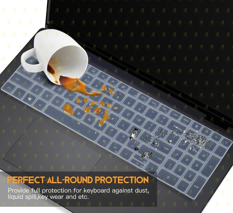 RAYA Silicone Keyboard Cover for Dell Inspiron 15 (3515 3530 3535) Dell Vostro 15 (3520 3525 3530) & Dell 16 Plus [DB16250 DC16250 DB16255] Dell 15 [DC15250 DC15255] Laptops (Transparent) - Image 4