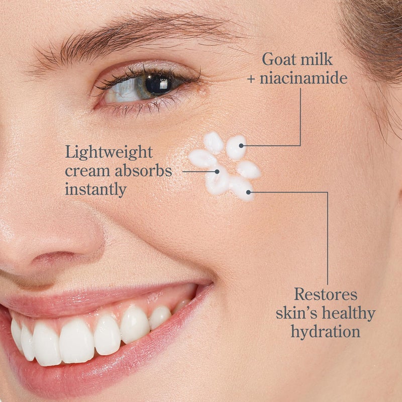 Beekman 1802 Bloom Cream Goat Milk Face Moisturizer with Niacinamides - Lightweight Daily Moisturizer, Deeply Hydrating, Nourishes Skin Barrier, Safe for Sensitive Skin, Cruelty Free, 1.69 floz - Image 3
