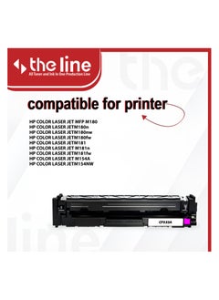 The Line The Line 205A CF533A Toner Cartridge Compatible for HP Color Laserjet Pro MFP M180 M180n M180nw M180fw M181 M181n M181fw M154A M154NW Magenta  - Image 3