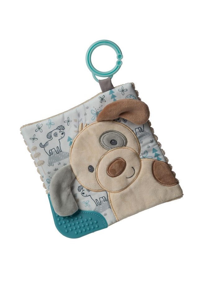 Mary Meyer Mary Meyer Crinkle Teether Toy with Baby Paper and Squeaker, 6 x 6-Inches, Sparky Puppy  - Image 1