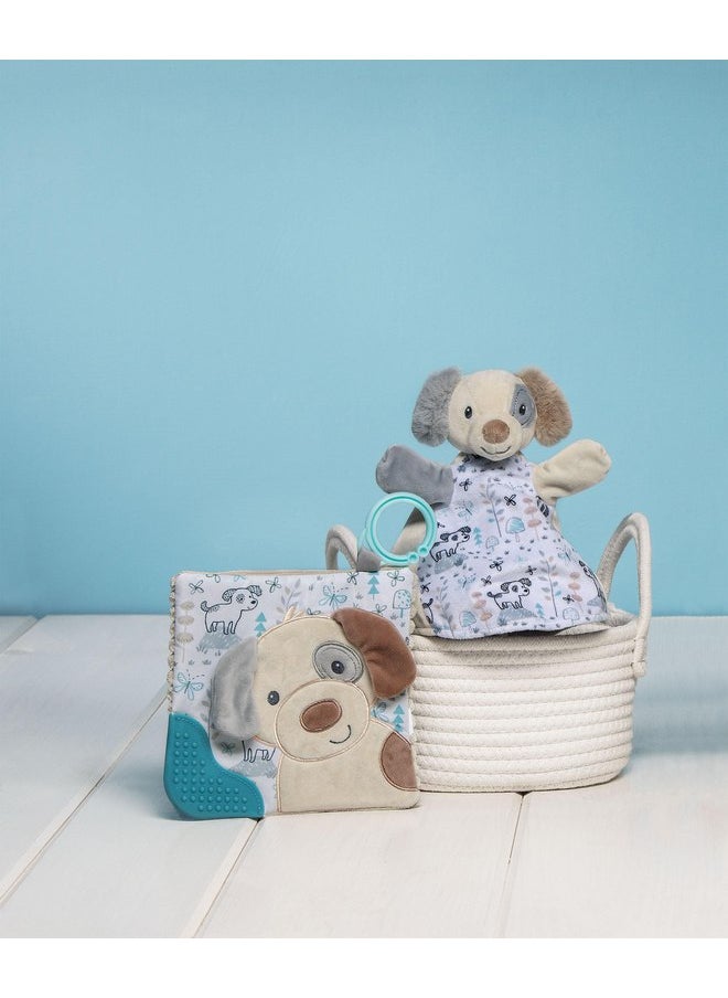 Mary Meyer Mary Meyer Crinkle Teether Toy with Baby Paper and Squeaker, 6 x 6-Inches, Sparky Puppy  - Image 3