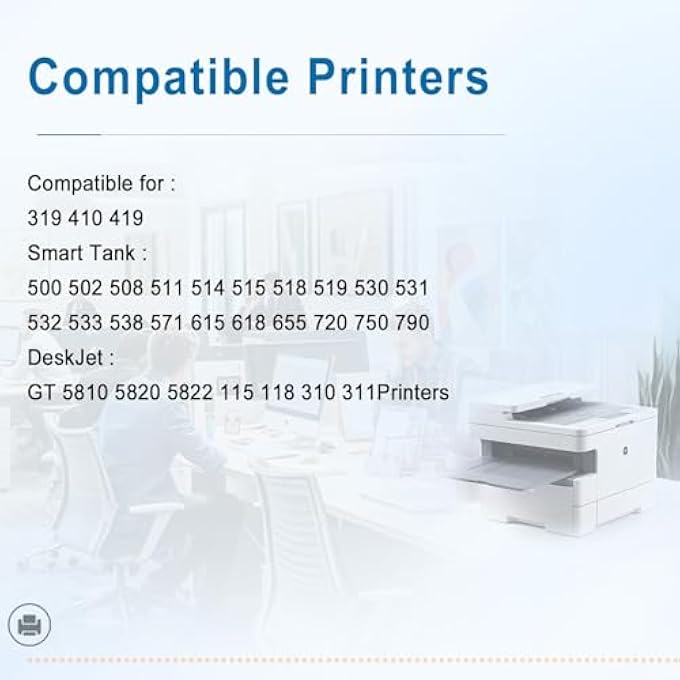 GT53XL/GT52 REFILL INK COMPATIBLE FOR HP GT53XL GT53 GT52 GT51 INK BOTTLE TO USE FOR DESKJET GT5810, 5820, DESKJET GT AND SMART TANK SERIES OF PRINTER(4 PACKS) - Image 3