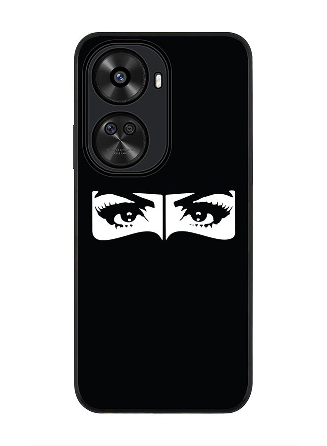 Stylizedd Rugged Black edge case for Huawei nova 12 SE / Huawei nova 11 SE 4G, Slim fit Case Flexible Rubber Edges Anti Drop TPU Gel Thin Cover - Naqabi Eyes - Image 1