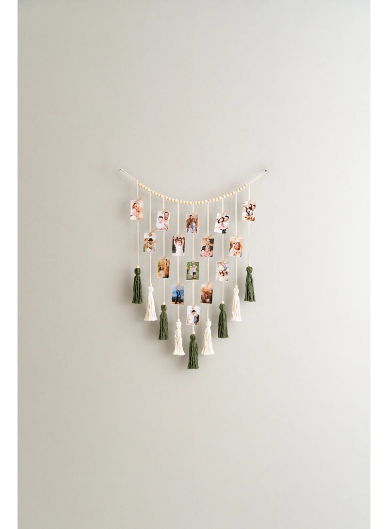 انتيكيانو "قطعة مكرمية جدارية أنيقة مصنوعة يدويًا من خيوط القطن الطبيعي، بتصميم بوهيمي بسيط يضفي لمسة دافئة وعصرية على أي مساحة. مثالية لتزيين غرف النوم، المعيشة أو حتى المداخل، وتعتبر خيارًا رائعًا كهدية لعشاق الديكور اليدوي." - Image 1