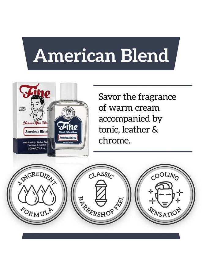 Fine Mr American Blend Mens Aftershave A Splash Of Classic Barbershop Aftershave For Modern Menthe Wet Shaver’S Favorite - Image 4