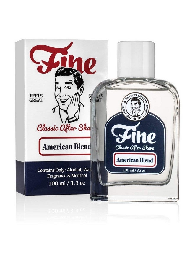 Fine Mr American Blend Mens Aftershave A Splash Of Classic Barbershop Aftershave For Modern Menthe Wet Shaver’S Favorite - Image 1
