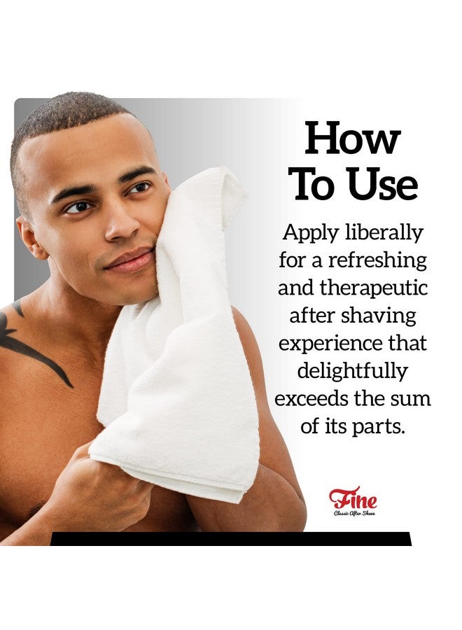 Fine Mr American Blend Mens Aftershave A Splash Of Classic Barbershop Aftershave For Modern Menthe Wet Shaver’S Favorite - Image 5