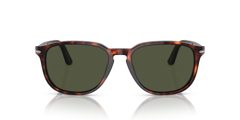 Persol PO3019S Square Sunglasses, Havana/Green, 52 mm - Image 3