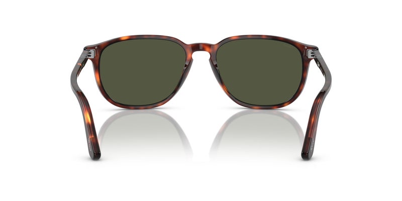 Persol PO3019S Square Sunglasses, Havana/Green, 52 mm - Image 4