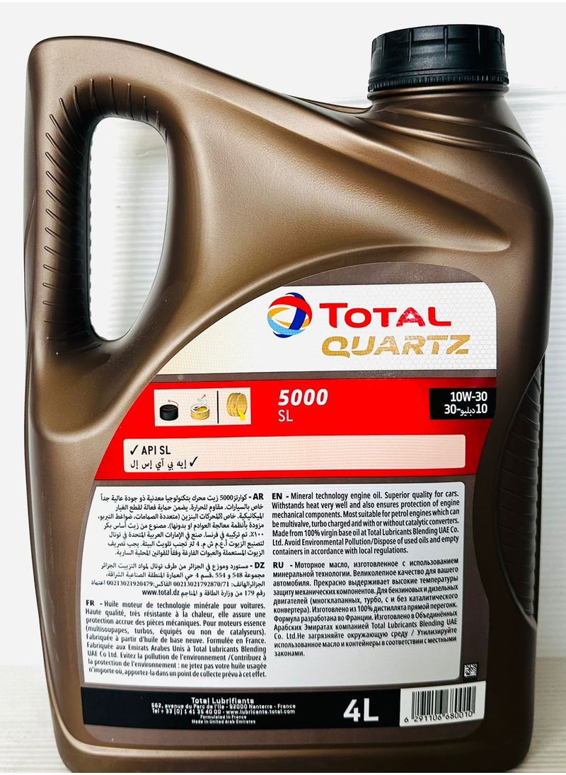 TOTAL - Total Quartz 10W30 Engine Oil 4Ltr - Image 1