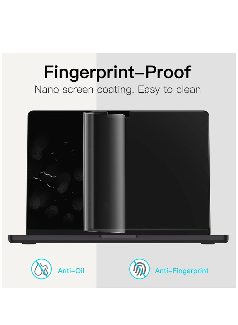 ماك بوك برو 16.2 بوصة 2 حزمة شاشة التوقف 2023 2022 2021 ( m3 a2991 / m2 a2780 / m1 a2485 ) المضادة للوهج الفيلم المضادة للبصمات - Image 5