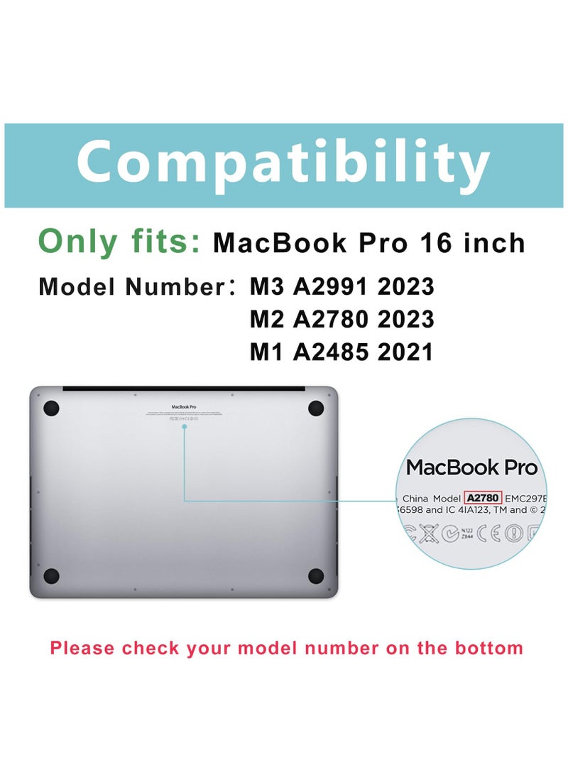 ماك بوك برو 16.2 بوصة 2 حزمة شاشة التوقف 2023 2022 2021 ( m3 a2991 / m2 a2780 / m1 a2485 ) المضادة للوهج الفيلم المضادة للبصمات - Image 2