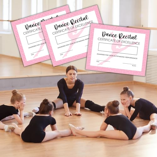 Lashicorn Dance Achievement Certificate of Excellence Recital Awards | 50 pk 8.5x11” in Dance Team Competition for Students Paper Girls Gifts - Image 5