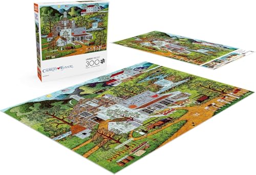 Buffalo Games - Charles Wysocki - Budzens - 300 Piece Jigsaw Puzzle for Adults -Challenging Puzzle Perfect for Game Nights - Finished Size is 21.25 x 15.00 - Image 4