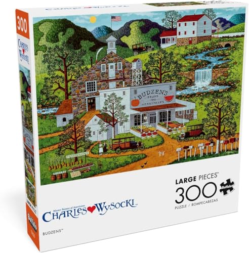Buffalo Games - Charles Wysocki - Budzens - 300 Piece Jigsaw Puzzle for Adults -Challenging Puzzle Perfect for Game Nights - Finished Size is 21.25 x 15.00 - Image 1