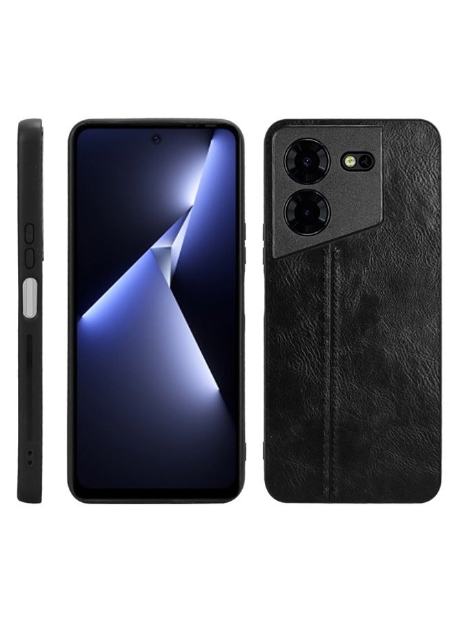 Occuwzz Tecno Pova 5 Pro Case Stitched Technology Case 5G Case Full Coverage Case PU Leather PC TPU Material Case Soft Grip Luxury Durable Scratch-Proof Full Case - Image 2