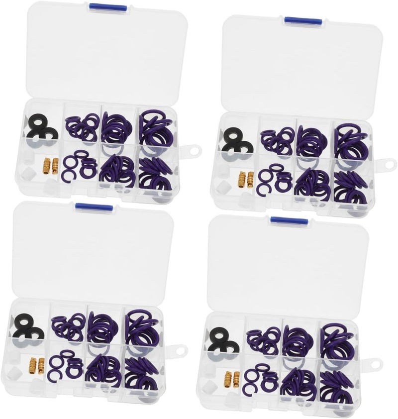 4 Sets Car Air Conditioner Seal Kit For Leak Detection And Easy Installation - Image 1