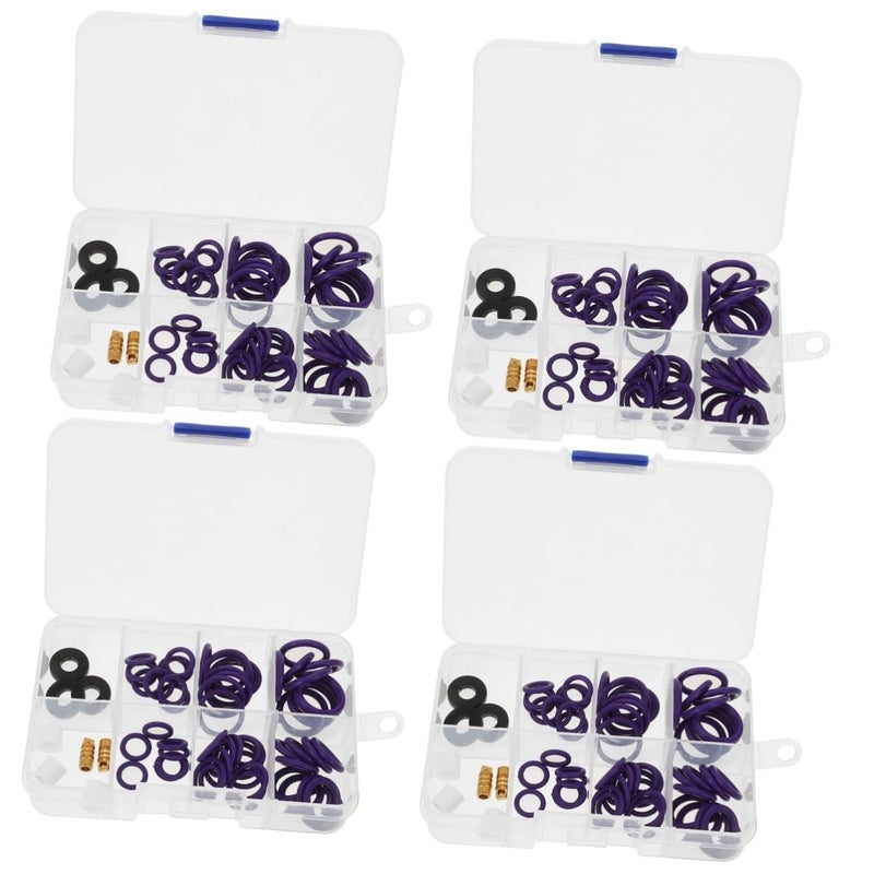 4 Sets Car Air Conditioner Seal Kit For Leak Detection And Easy Installation - Image 2