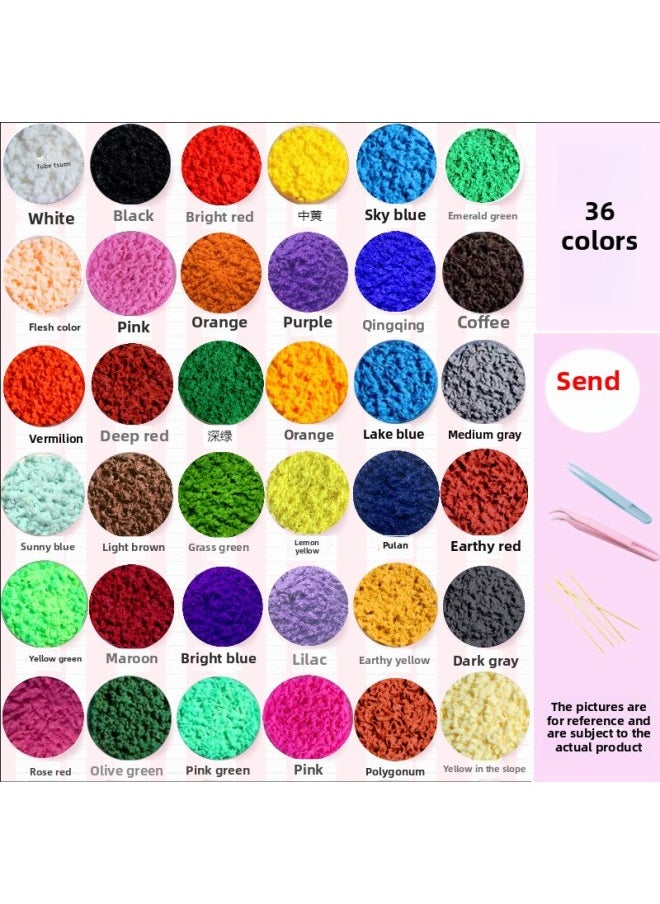 null - Pulp Mud Material Color Three-dimensional Effect Group Building Activities DIY Kindergarten Handmade-Color:20g 42 Colors With Free Tools In Bag - Image 1