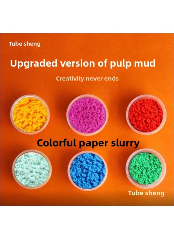 null - Pulp Mud Material Color Three-dimensional Effect Group Building Activities DIY Kindergarten Handmade-Color:20g 42 Colors With Free Tools In Bag - Image 1