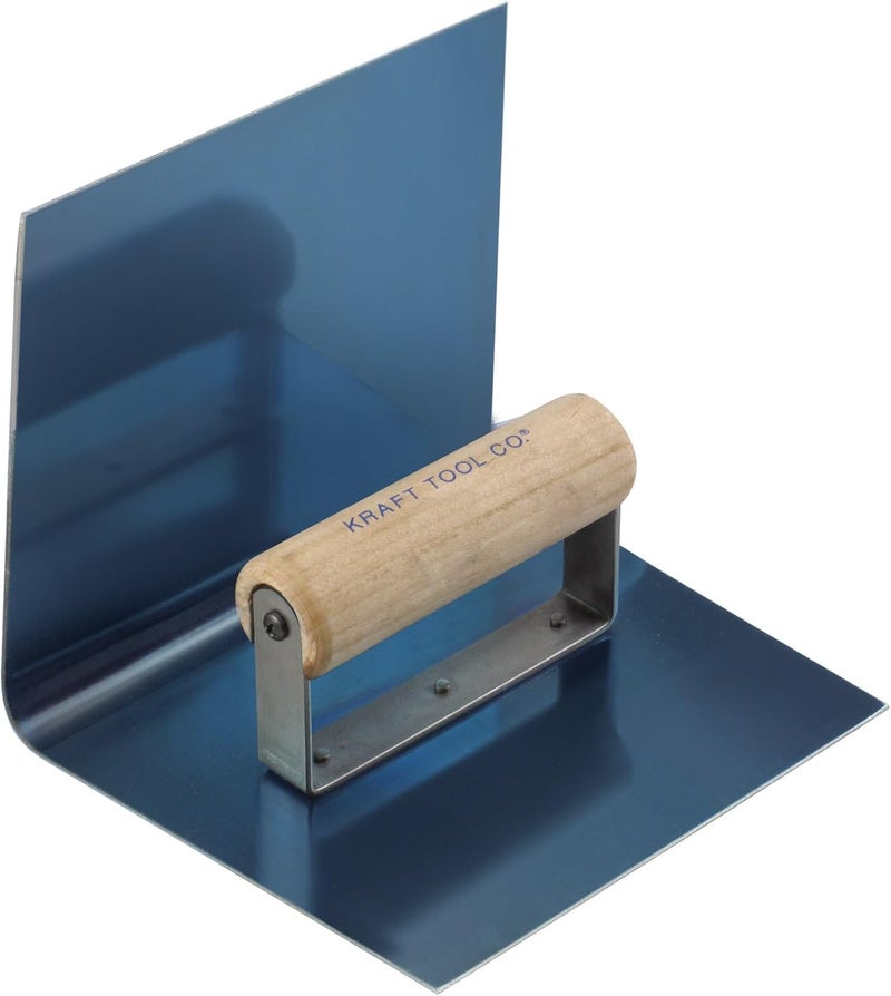 CF197 1-1/2-Inch Radius Curb Tool with Wood Handle, 6 x 5-Inch