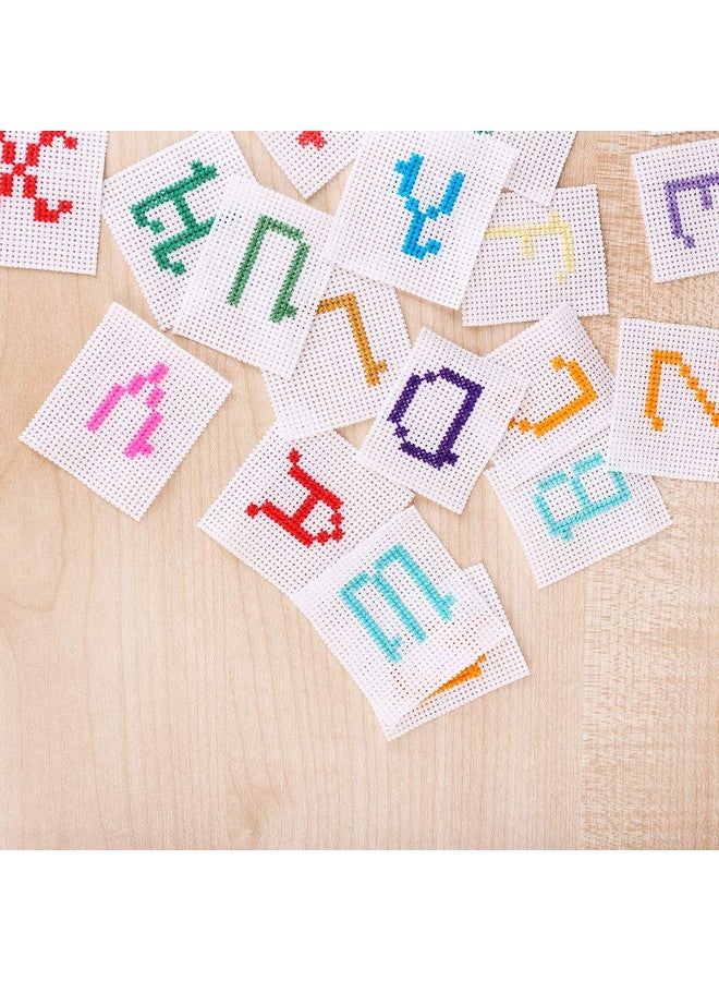 بليلي 5 قطع من قماش شبكي بلاستيكي مكون من 7 قطع، شبكة عين للتطريز، صناعة خيوط الأكريليك، مشاريع الحياكة والكروشيه، صنع فواصل أحواض السمك (10.2 × 13.2 بوصة، مع 4 قطع من إبر النسيج) - Image 4