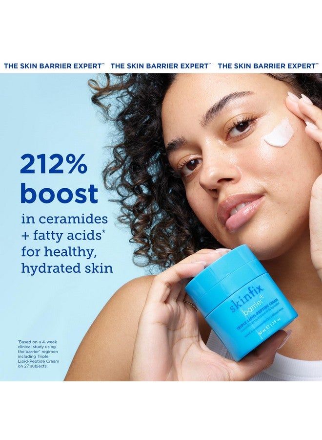 Skinfix Skinfix Barrier+ Triple Lipid-Peptide Cream: Enriched with Lipids, Peptides, Hyaluronic Acid, and Shea Butter for Brightening, Firming, and Plumping, 1.7 oz  - Image 3