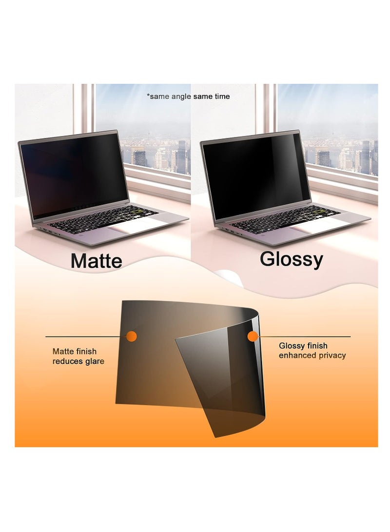 Laptop Privacy Screen 15.6 Inch Compatible with HP/ Dell/ Acer/ Samsung/Asus/ Lenovo/Toshiba, Anti Glare Blue Light Removable 16:9 Aspect Privacy Filter Screen Protector for 15.6 Inch Laptop - Image 3