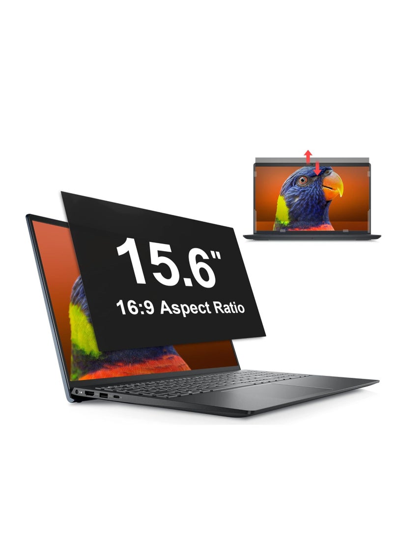 Laptop Privacy Screen 15.6 Inch Compatible with HP/ Dell/ Acer/ Samsung/Asus/ Lenovo/Toshiba, Anti Glare Blue Light Removable 16:9 Aspect Privacy Filter Screen Protector for 15.6 Inch Laptop - Image 1