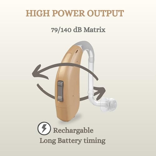 VATS High-Power Digital 6-Channel BTE Hearing Aid – 79/140 dB Output | Behind-the-Ear Hearing Device for Severe to Profound Hearing Loss | Noise Reduction & Feedback Control | Instant Fit - Image 2