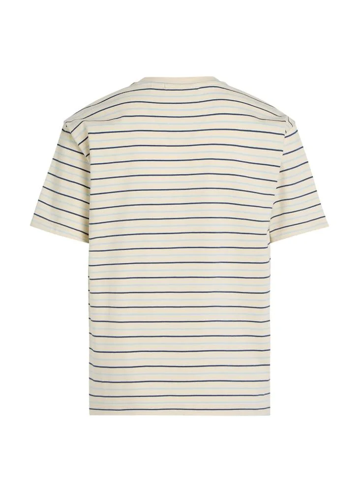 كالفن كلاين جينز Youth Striped Logot-Shirt