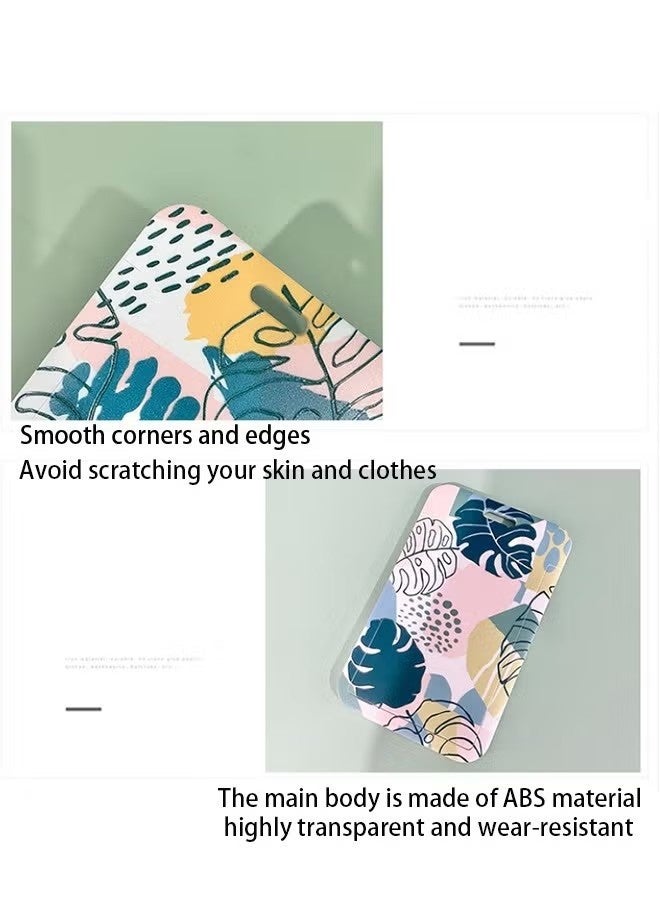 حامل شارة الهوية مع سلسلة مفاتيح، للنساء والأطفال والمعلمين والممرضات والأطباء والطلاب (أنماط نباتية) - Image 4