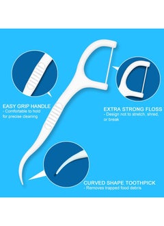 keloray Professional Clean Floss Picks - Extra Strong Shred-Resistant Floss, Easy Grip Handle - Dental Flossers for Adults  - Image 2