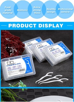 keloray Professional Clean Floss Picks - Extra Strong Shred-Resistant Floss, Easy Grip Handle - Dental Flossers for Adults  - Image 3