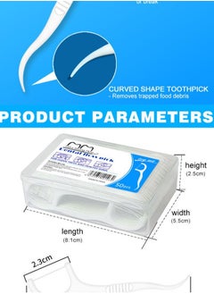 keloray Professional Clean Floss Picks - Extra Strong Shred-Resistant Floss, Easy Grip Handle - Dental Flossers for Adults  - Image 4