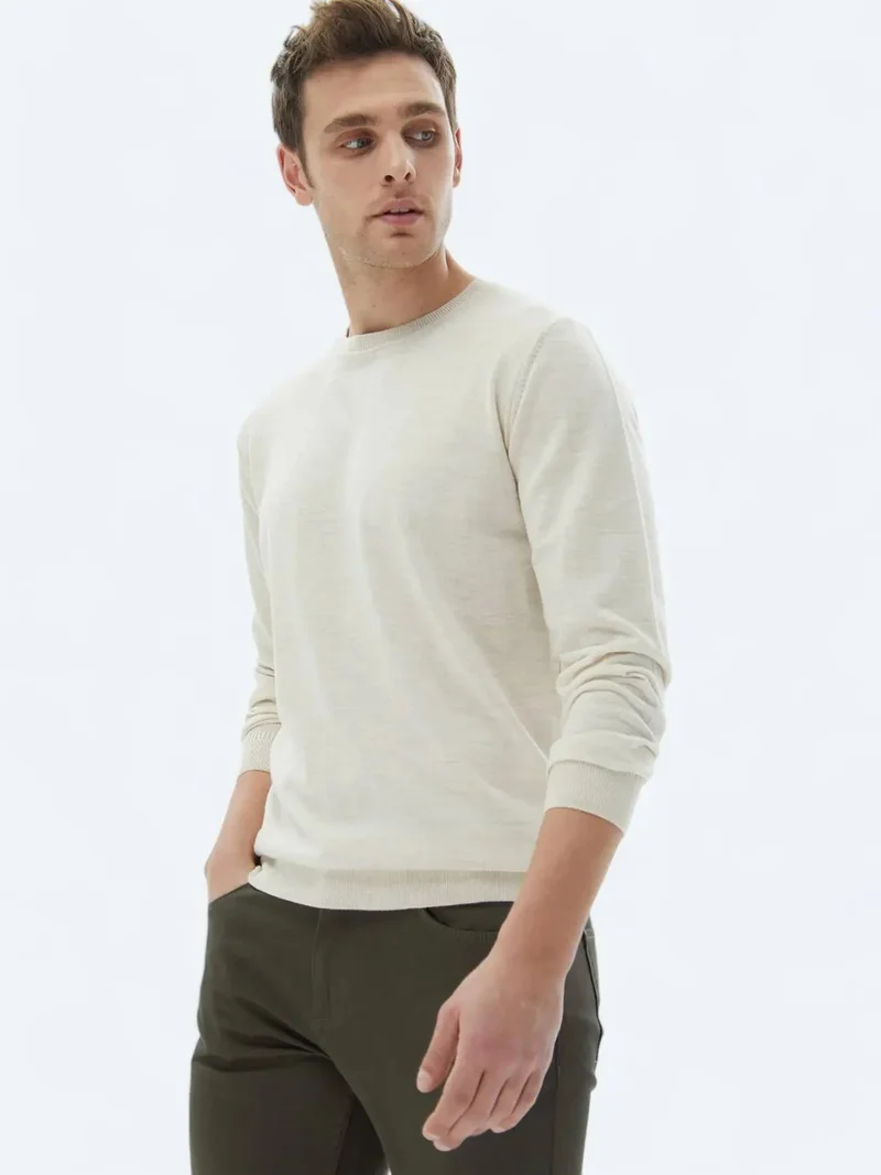 Kip Beige Knitwear Sweatshirt