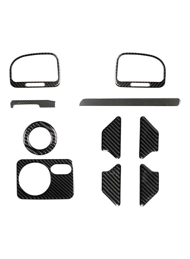 NIBEMINENT Car Carbon Fiber Center Panel Sticker Set - Image 1