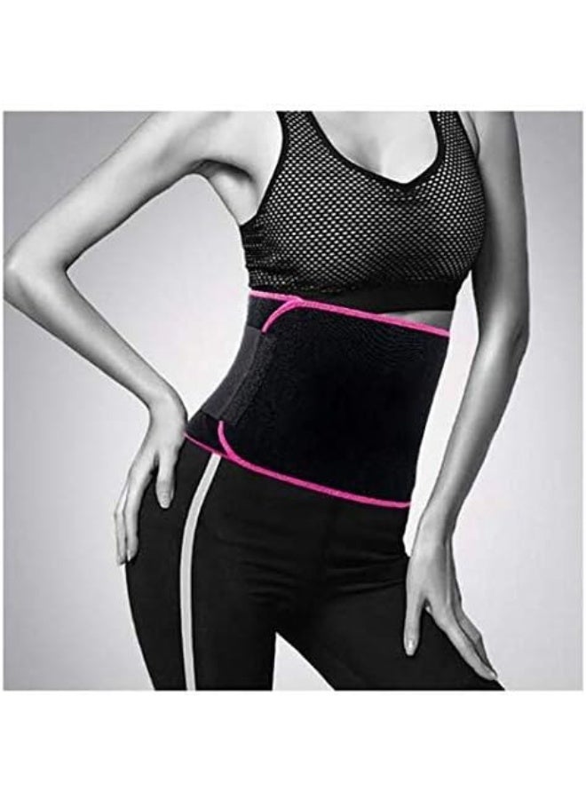 Adjustable waist and abdominal training belt for unisex fitness, hook-and-loop fastener, tight belt, neoprene elastic sports belt for orthopedics and body toning - Image 3