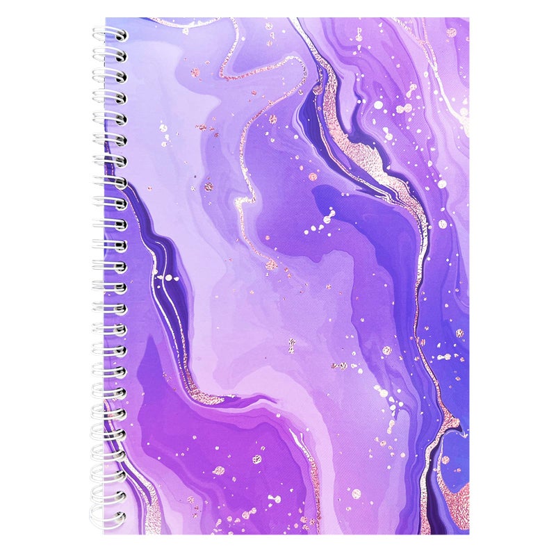 YUATCYA Reusable Sticker Collecting Book Storage Album A5 Size Sticker Organizer Collection Notebook for Adults with 32 Sheets Blank Release Paper Purple - Image 2