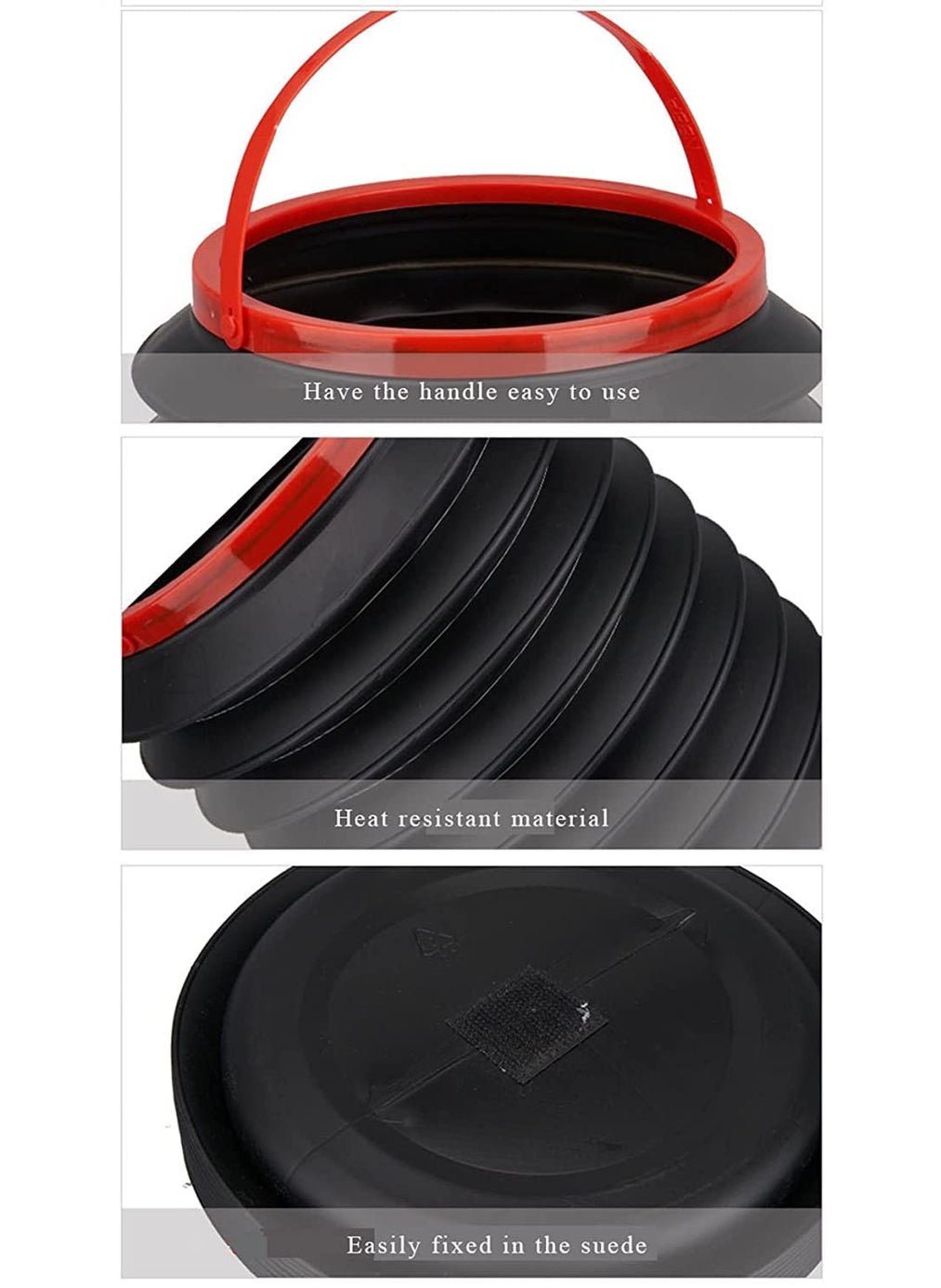 BAGILO BAGILO Car Dustbin Pop Up Trash Can Foldable Bin Garbage Storage Organizer  - Image 3
