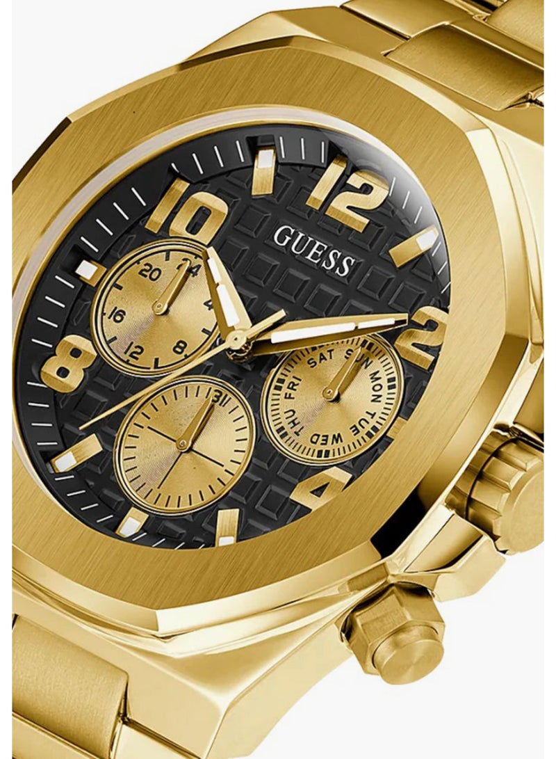 GUESS ساعة يد أنالوج للرجال بياقة سوداء - GW0489G2 - Image 2
