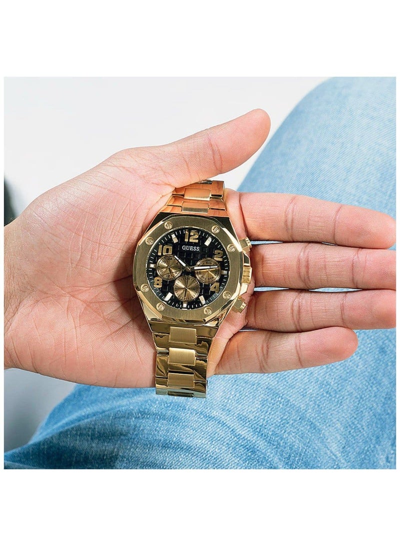 GUESS ساعة يد أنالوج للرجال بياقة سوداء - GW0489G2 - Image 5