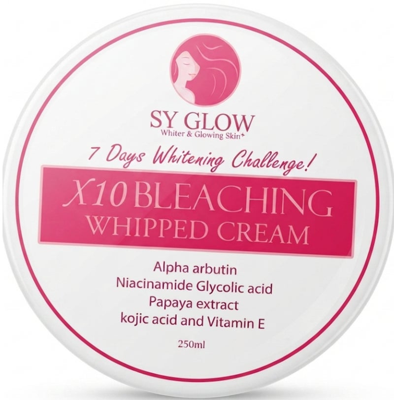 7 Days Whitening Cream X10 Bleaching Whipped Cream 250ML