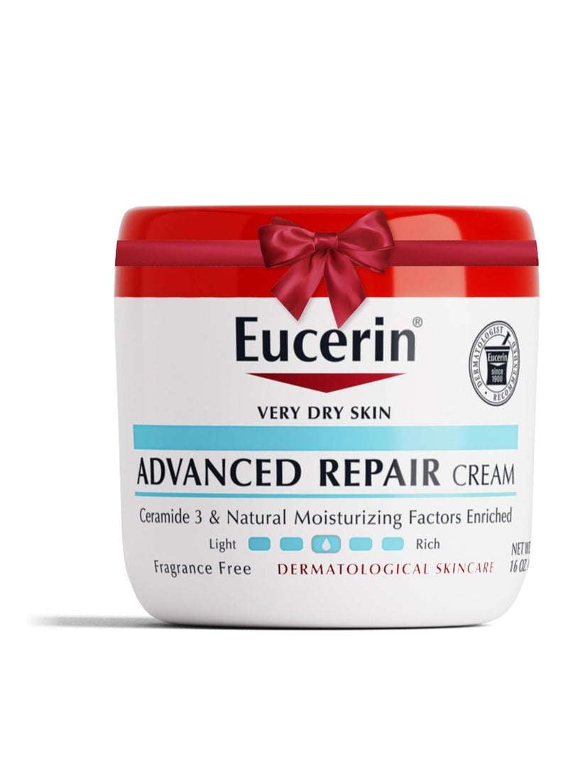 Eucerin - Eucerin Advanced Repair Body Cream, Fragrance Free Body Cream for Dry Skin, 16 Oz Jar - Image 1