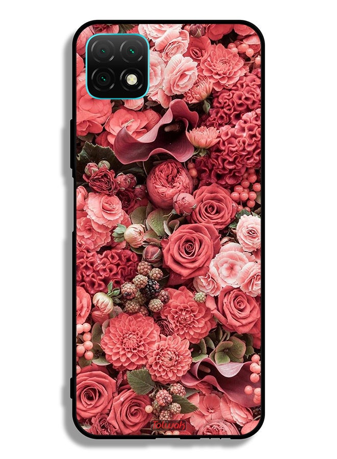 Tolwak Huawei nova Y60 Protective Case Cover Peach Roses - Image 2