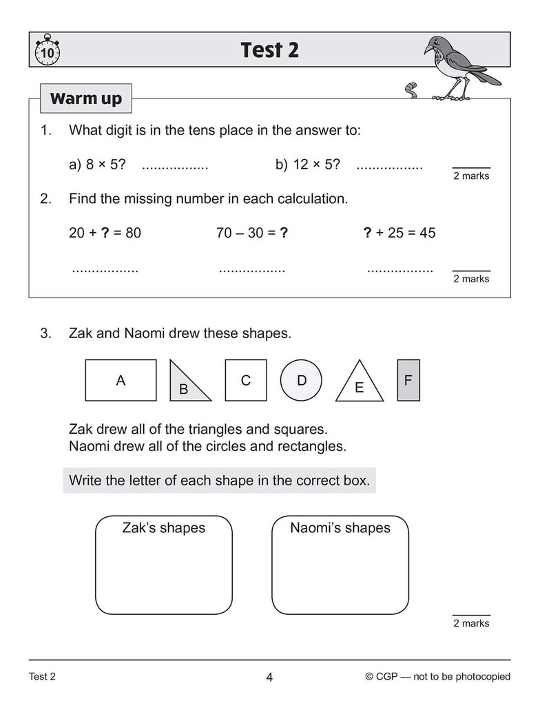New Ks2 Maths 10Minute Tests Problem Solving Year 3 - Image 2