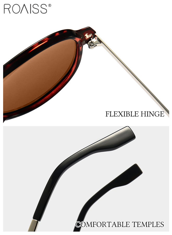 roaiss Polarized Aviator Sunglasses for Men Women, UV400 Protection Sun Glasses with Metal and PC Frame, Fashion Anti-Glare Sun Shades for Driving, Fishing, Traveling (Tortoiseshell)  - Image 5