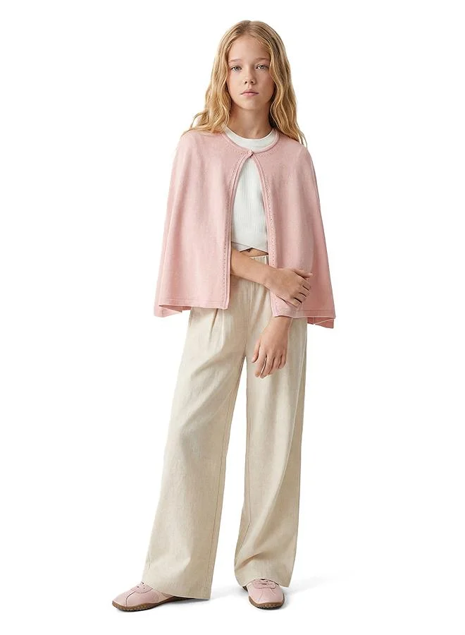 كوتون Knit Poncho Cape