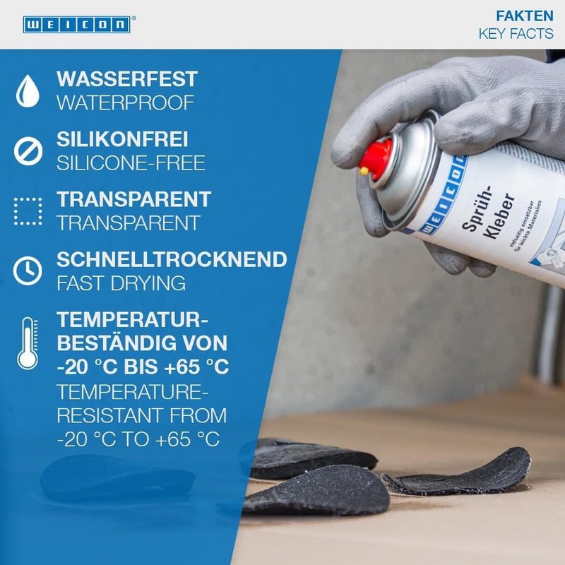 وايكون رذاذ لاصق واييكون | 500 مل | شفاف | لاصق عالمي يربط المواد الخفيفة - Image 4